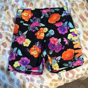 Floral PINK Biker Shorts